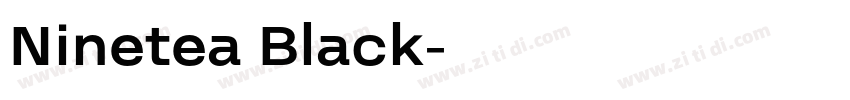 Ninetea Black字体转换